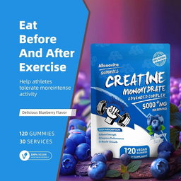 Creatine Monohydrate Gummies- for Men & Women