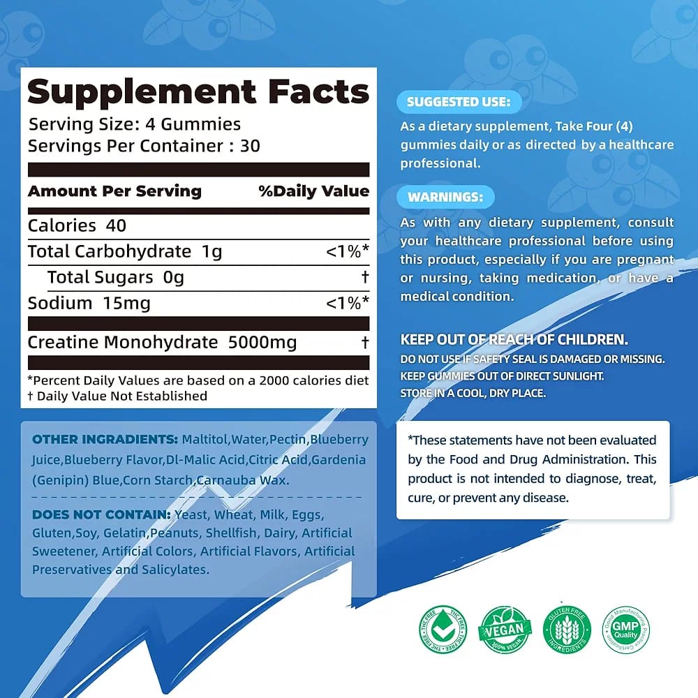 Creatine Monohydrate Gummies- for Men & Women_3