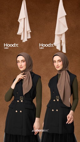 Shera Lee Tag N Go shawl - HoodX+ Plus (Hoodie - Longer and Wider) 