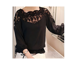 Black Lace Blouse