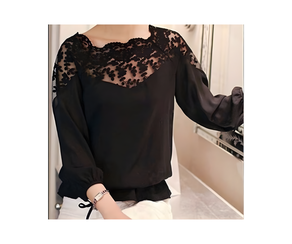 Black Lace Blouse
