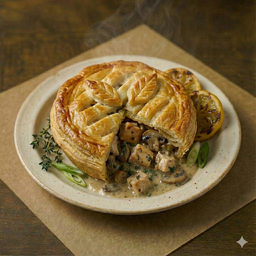 Puff Pastry Chicken and Mushroom Pie