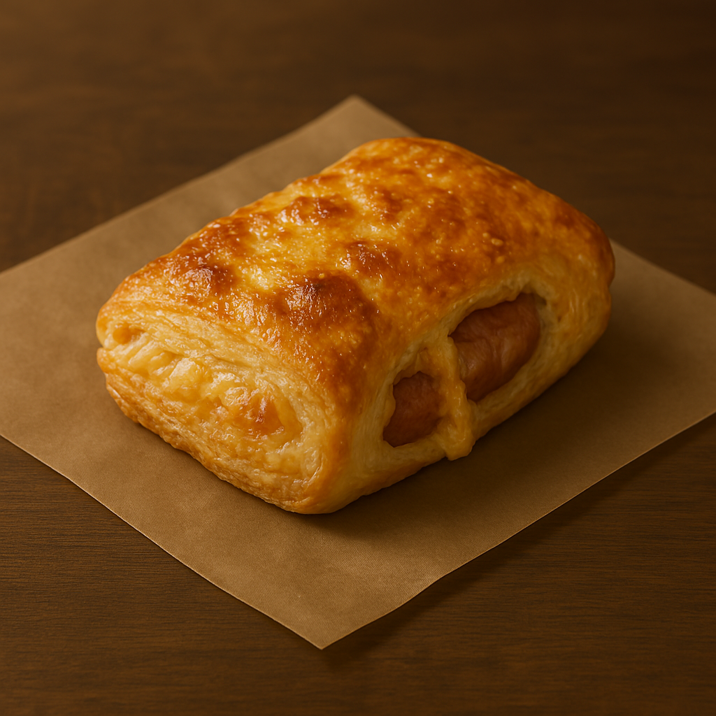 Puff Pastry with Sausage and Cheese Wrap