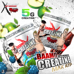 BAAM!! Creatine Monohydrate MAX ATP 500 (300g) | Super Micronized Powder, Muscle Strength & Recovery
