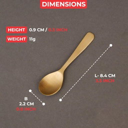 HAZEL Brass Masala Spoon Set of 6
