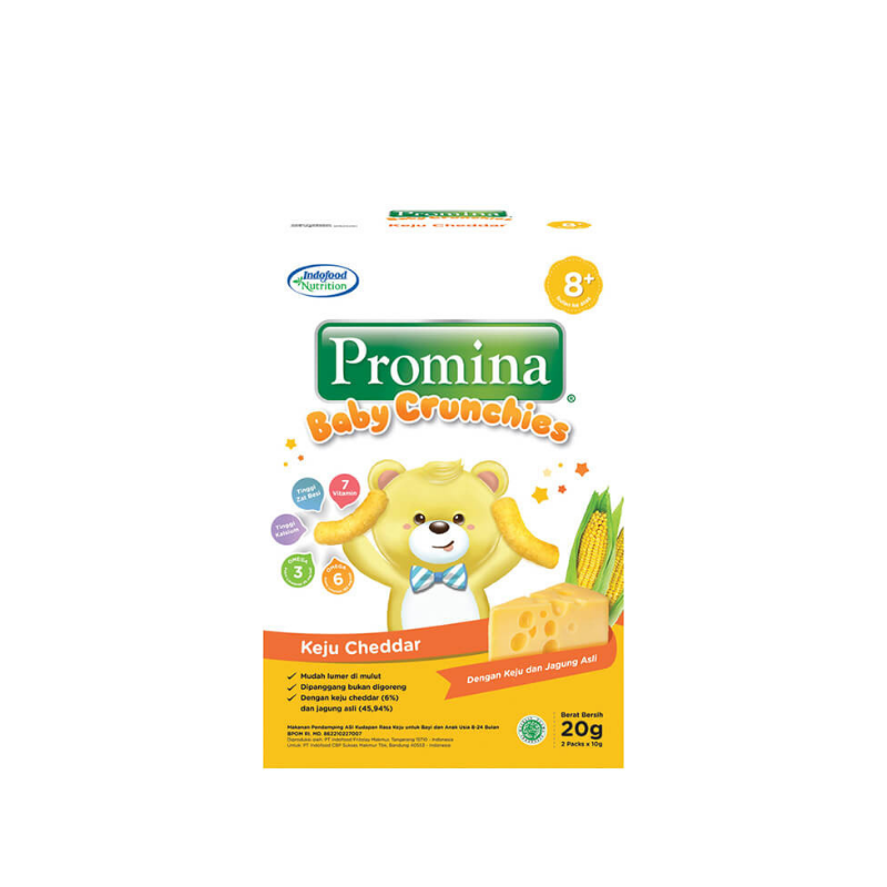Promina Snack Bayi Baby Crunchies Keju Cheddar 20gram