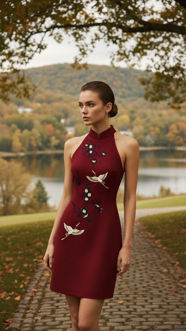 BLOSSOMS CHEONGSAM MINI _3