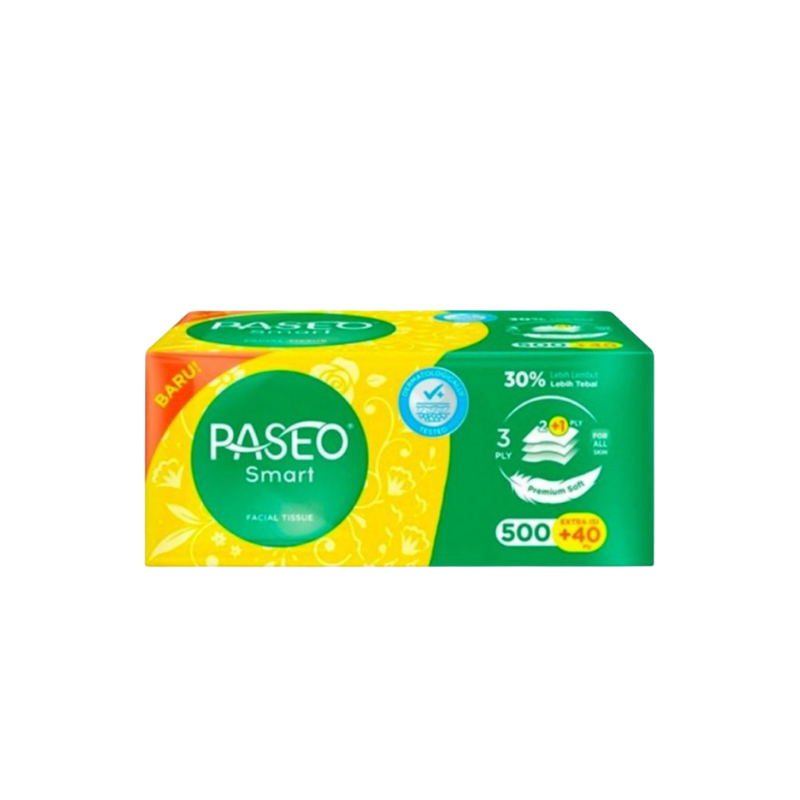 Paseo Smart Facial Tissue Soft Pack 3ply 540sheets_0