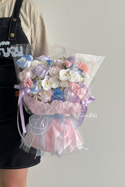 Soap Flower Mixed Transparent Bouquet   