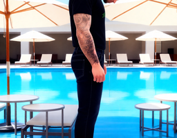 Men's Black Pants Jeans/ Calça de Ganga preta