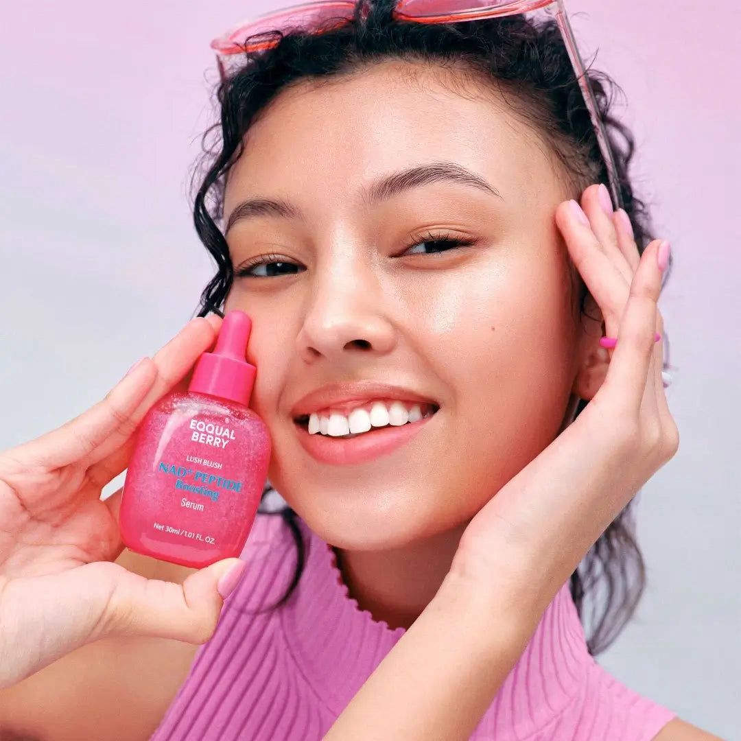 EQQUAL BERRY LUSH BLUSH NAD + PEPTIDE BOOSTING SERUM - 30ML | ايكوال بيري سيروم النضارة بالببتيدات NAD - 30 مل