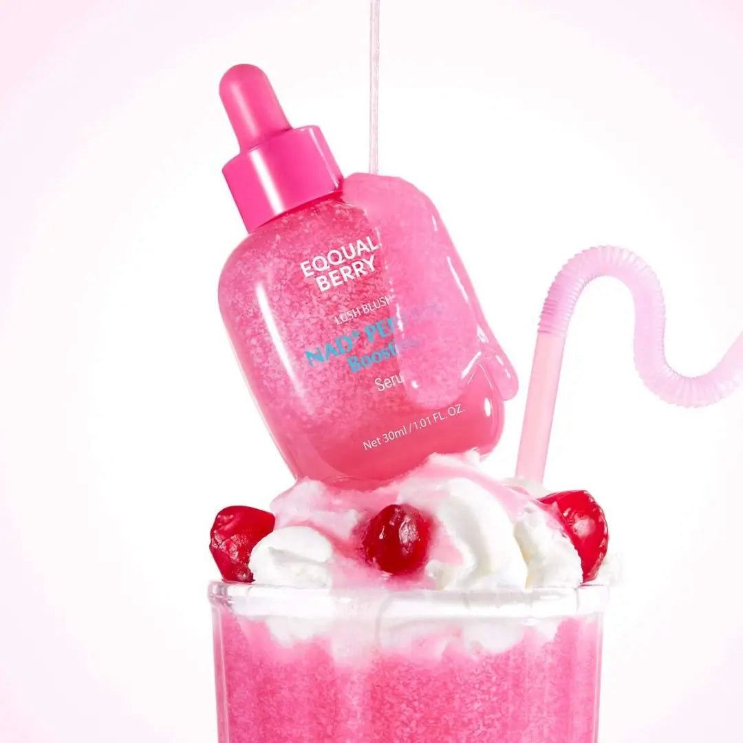 EQQUAL BERRY LUSH BLUSH NAD + PEPTIDE BOOSTING SERUM - 30ML | ايكوال بيري سيروم النضارة بالببتيدات NAD - 30 مل