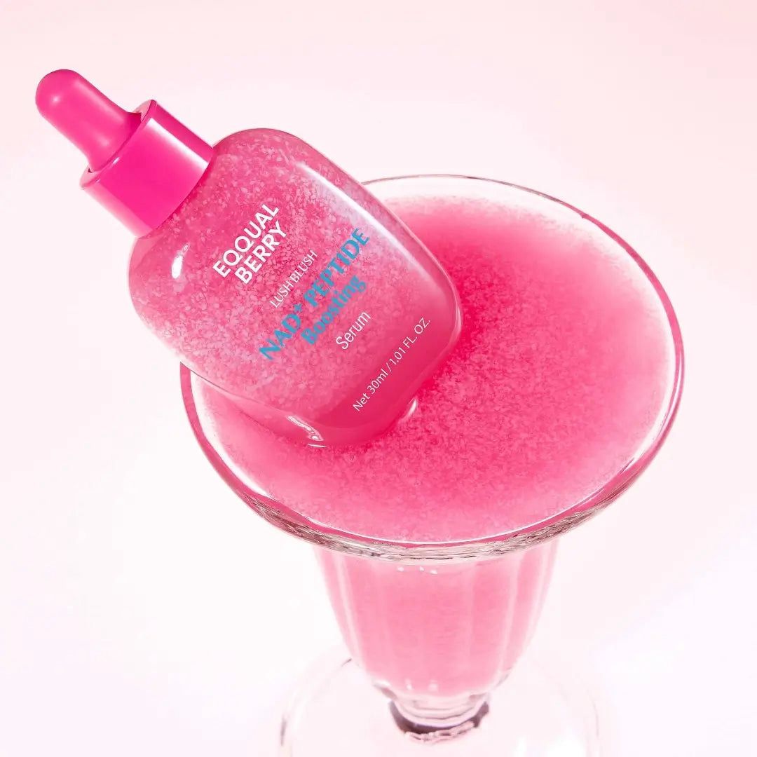 EQQUAL BERRY LUSH BLUSH NAD + PEPTIDE BOOSTING SERUM - 30ML | ايكوال بيري سيروم النضارة بالببتيدات NAD - 30 مل