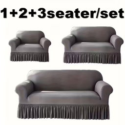 1+2+3 seater/Set Elastic Sofa Cover Antidirty Spandex Sofa Cover Furniture Protector for Bedroom Office Living Room Home Decor