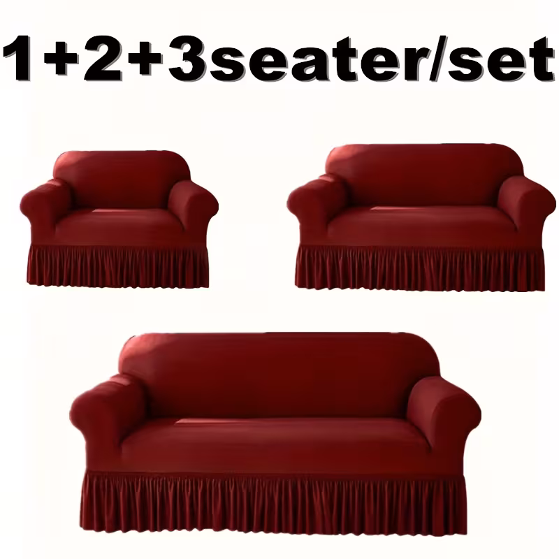 1+2+3 seater/Set Elastic Sofa Cover Antidirty Spandex Sofa Cover Furniture Protector for Bedroom Office Living Room Home Decor_1