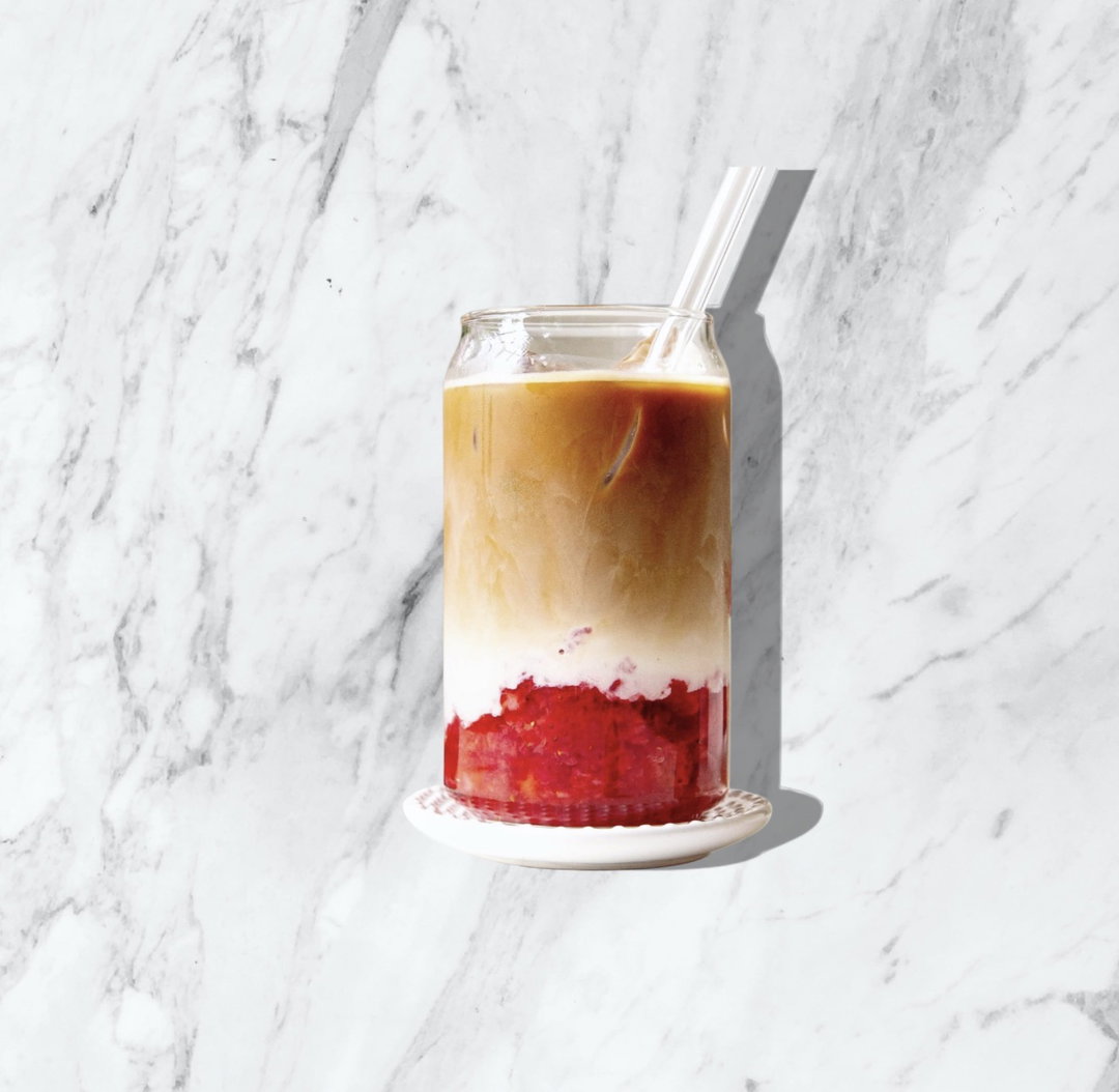 Iced Strawberry Latte