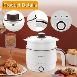 MULTIFUCTION ELECTRIC SKILLET 1.8L 2LAYER WITH STEAMER