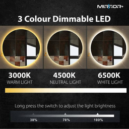 LED HALF MOON MIRROR (CERMIN)