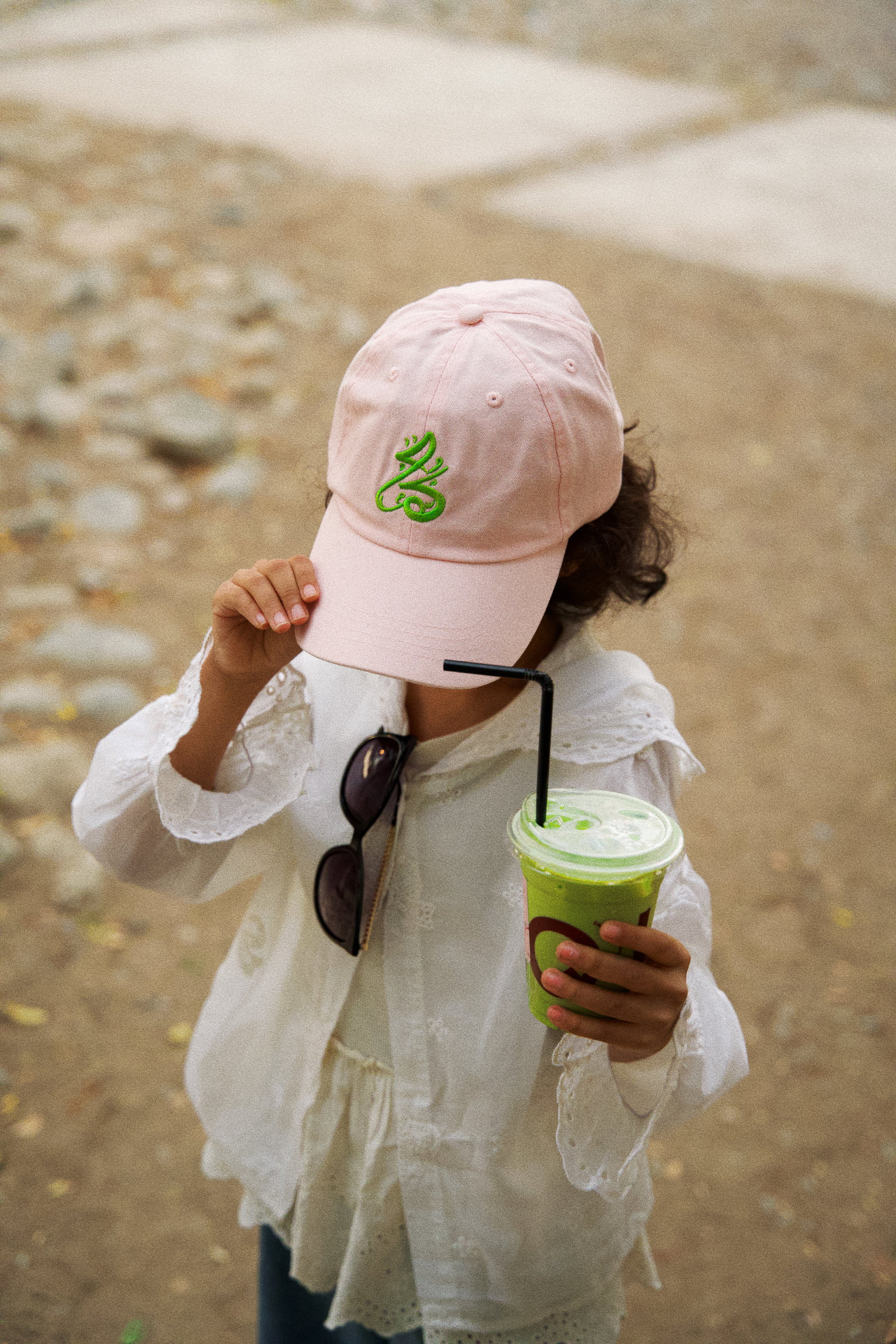 🍵 Matcha Cup كُمّة logo dad hat (Pastel Pink)_0