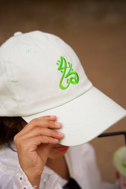 🍵 Matcha Cup كُمّة logo dad hat (Pastel Green)
