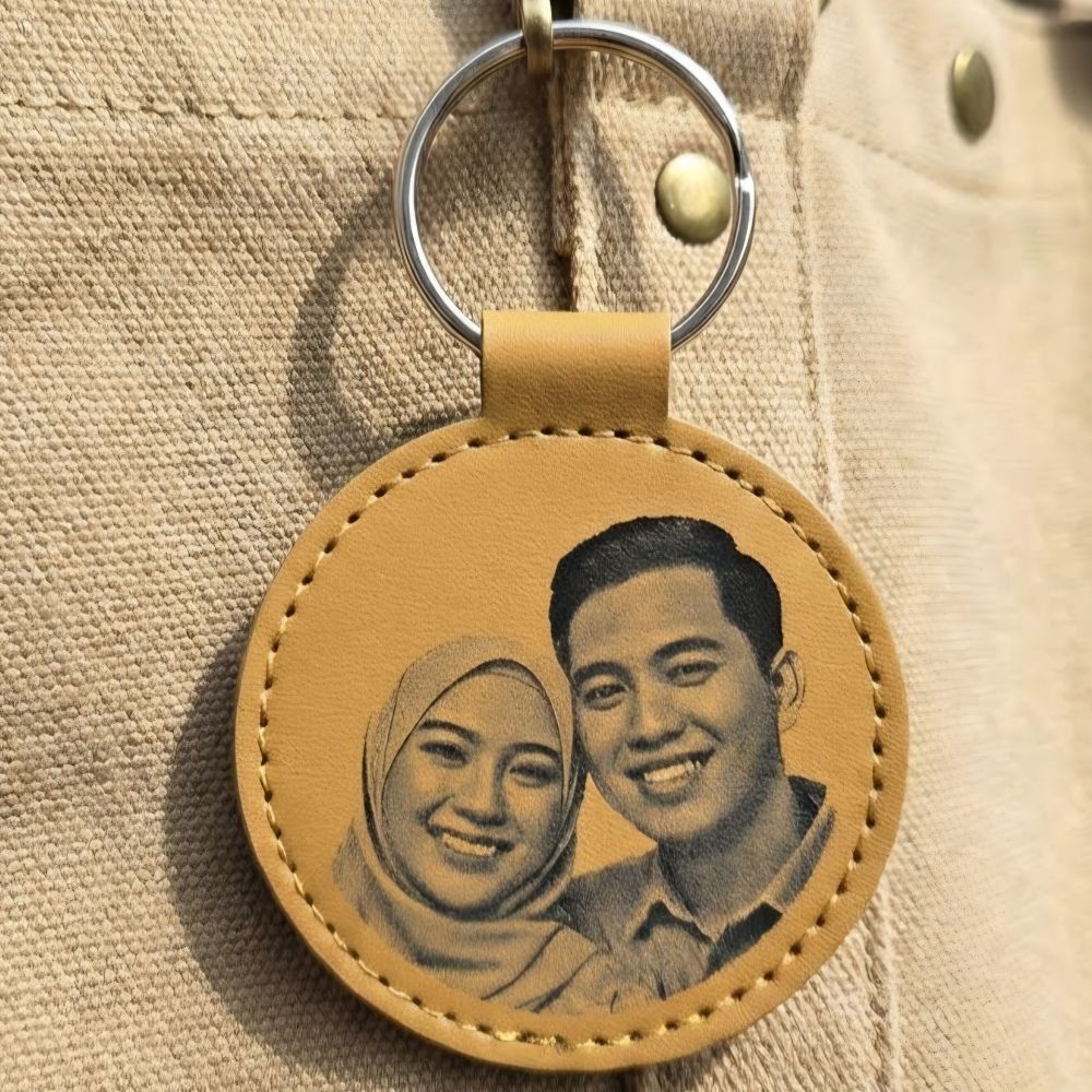 Custom Photo Leather Key Fob – Perfect Personalized Gift_0