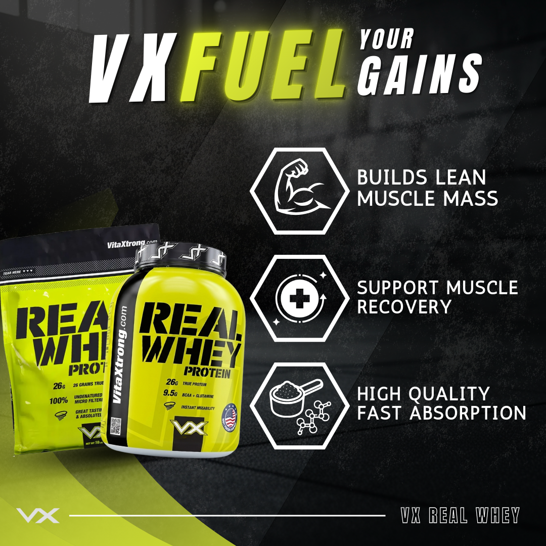 VITAXTRONG™ Real Whey Protein (5lbs/2.3kg) — Designed for Performance & Recovery | Lab-Tested • No Amino Spiking | Lean Muscle Growth_8