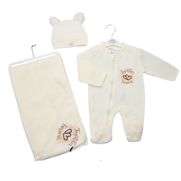 ✨ 3-Piece Baby Cotton Set with Blanket ✨(3-12months)