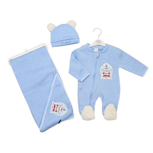 ✨ 3-Piece Baby Cotton Set with Blanket ✨(3-12months)_0
