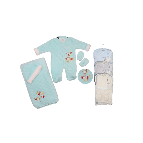 ✨ 3-Piece Baby Cotton Set with Blanket ✨(3-12months)_4