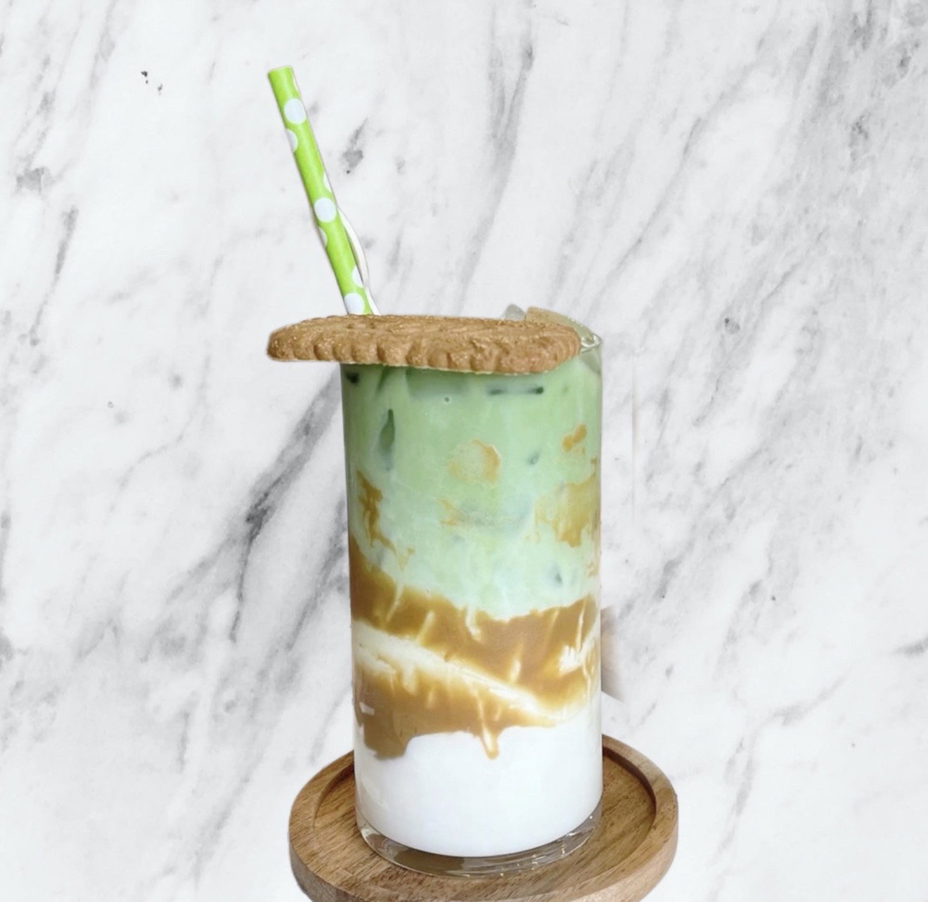 Iced Biscoff Matcha Latte_0