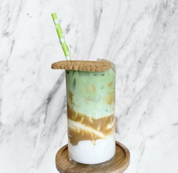 Iced Biscoff Matcha Latte