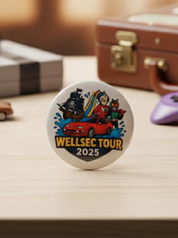 #1 '25 WellSec Tour Button Badge