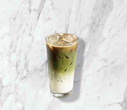 Iced Dirty Matcha Latte