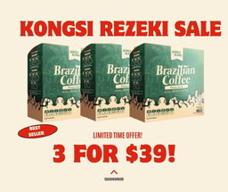 Kongsi Rezeki Sale - 3 Brazilian Coffee Drink