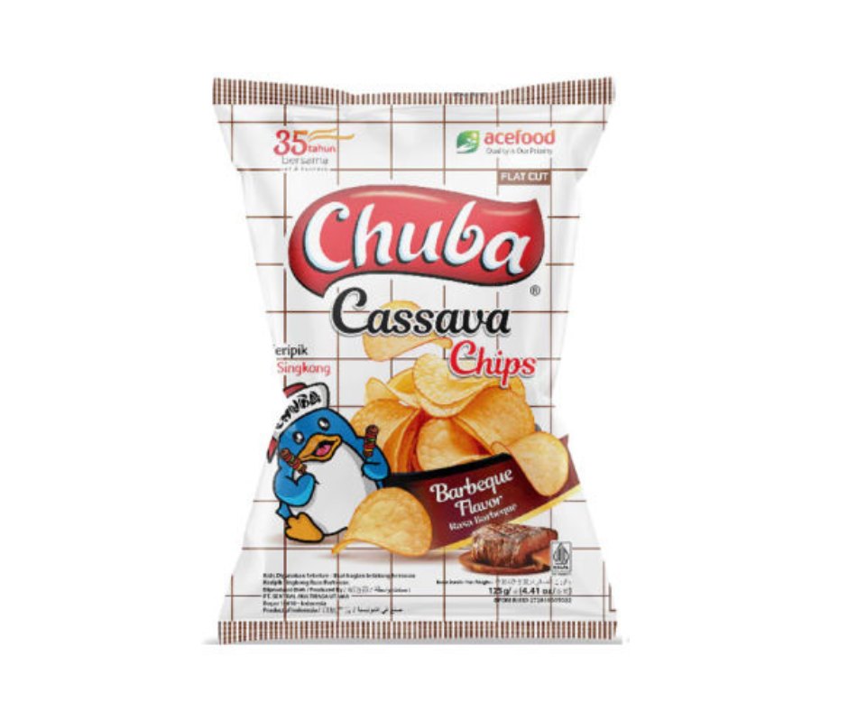 Chuba Cassava BBQ Chips 125g x 16_0