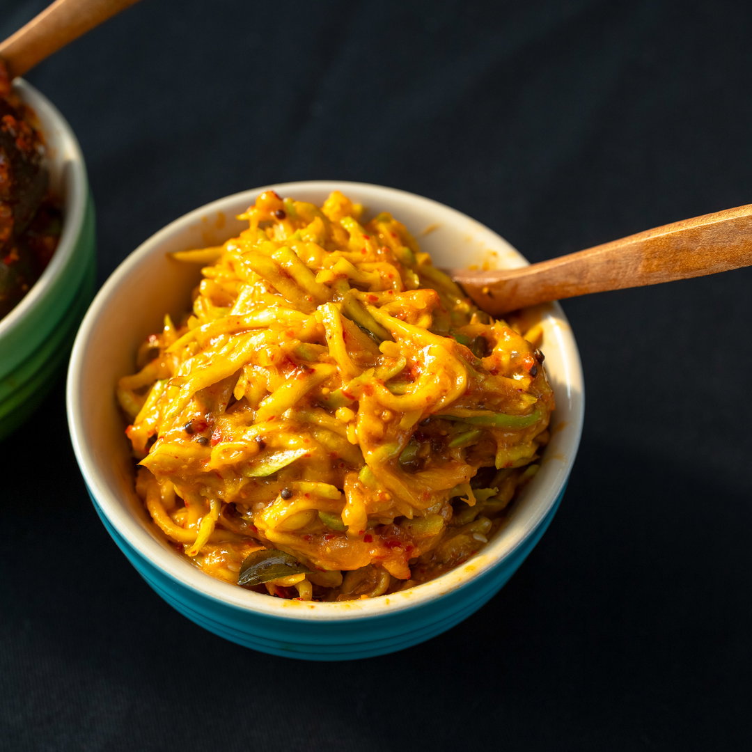 Grated mango methi 