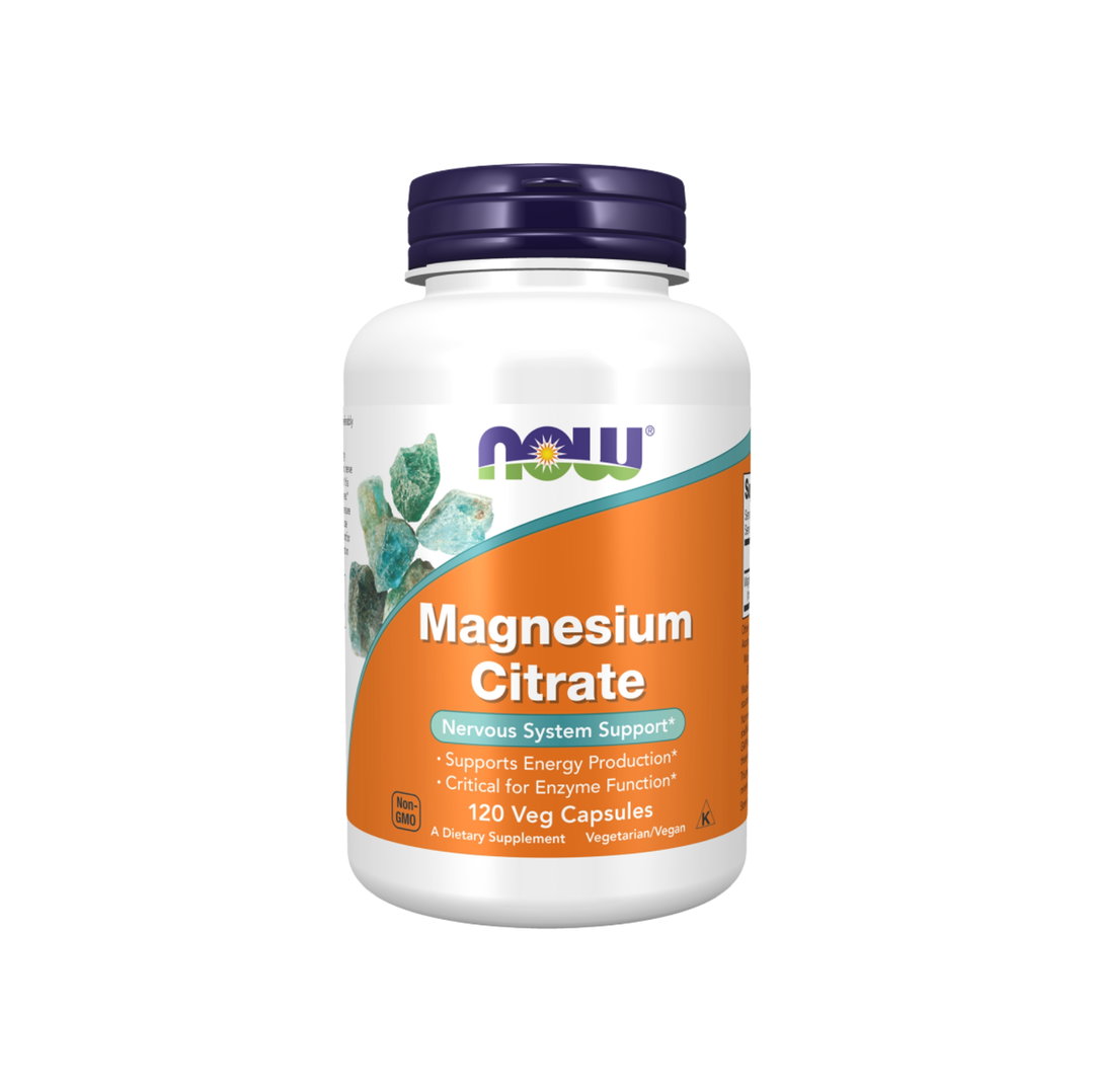 NOW - Magnesium Citrate Veg Capsules | 120 softgels