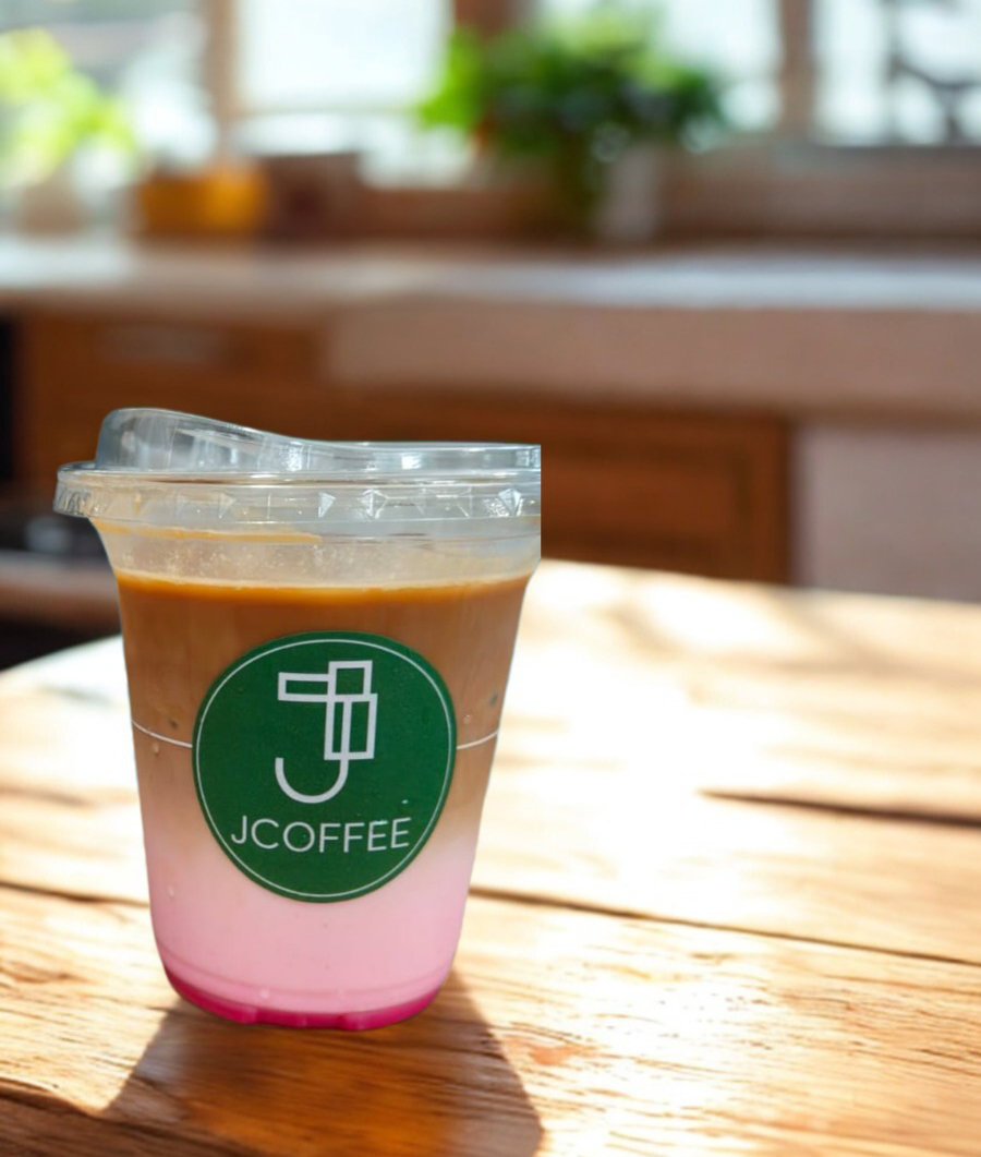 Iced🌹Rose Latte Coffee 🧊
