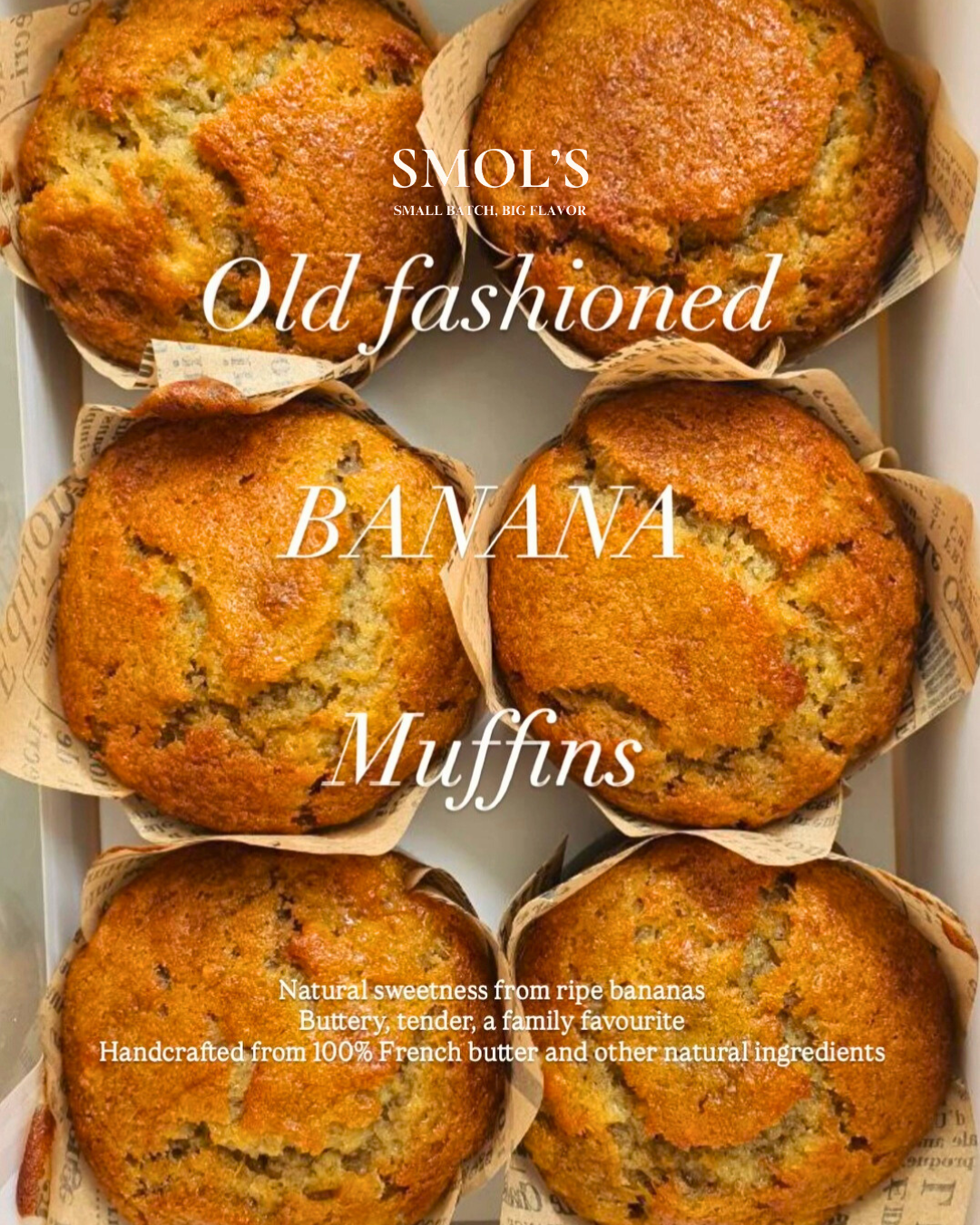 Old Fashioned Banana Muffins