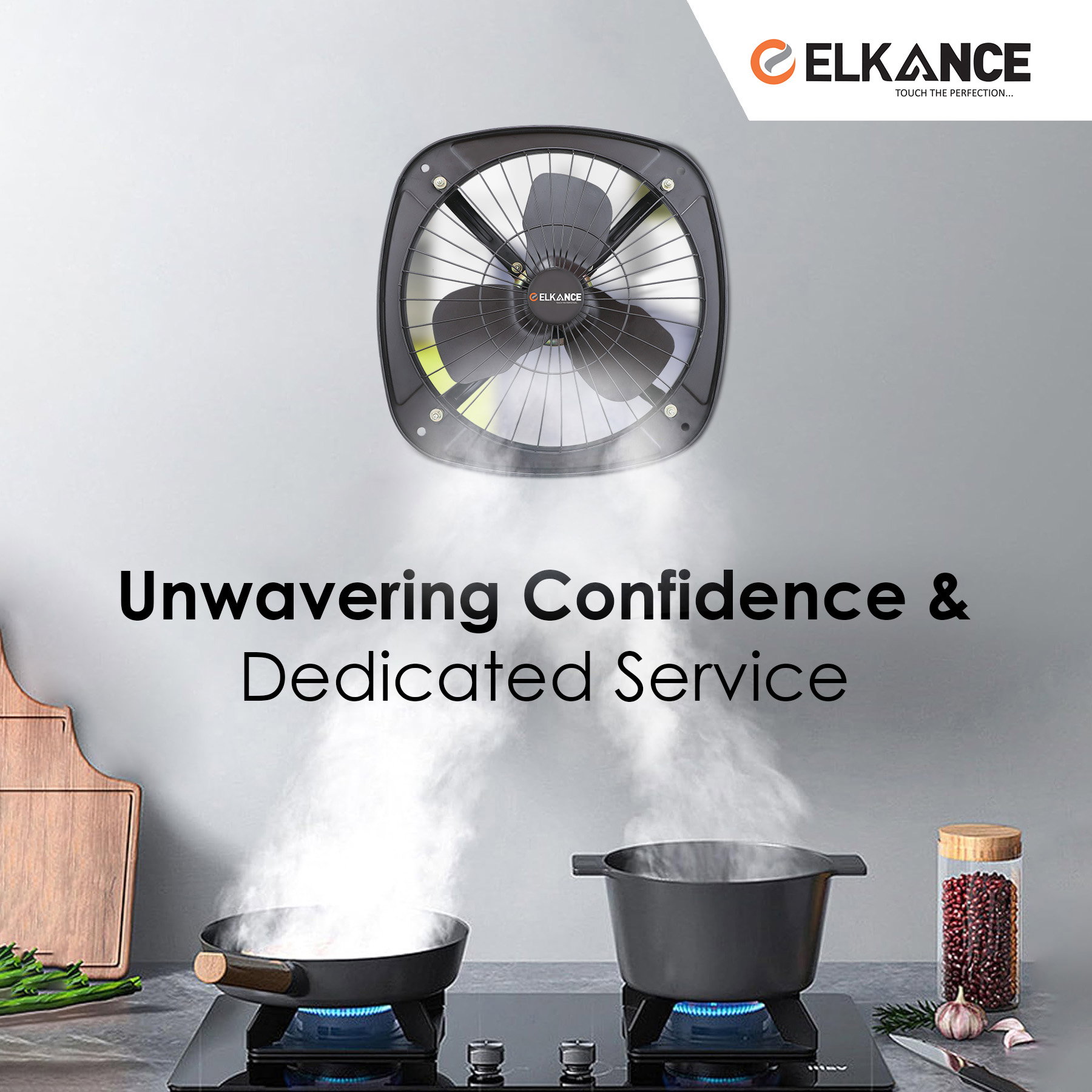 Elkance Fresco High Speed Fresh Air Fan (Matt Brown) For Kitchen Bathroom & Office - Compact and Efficient Cooling_4