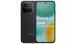 Honor X6c 4G Smartphone, 6 GB RAM, 128 GB Storage, Midnight Black