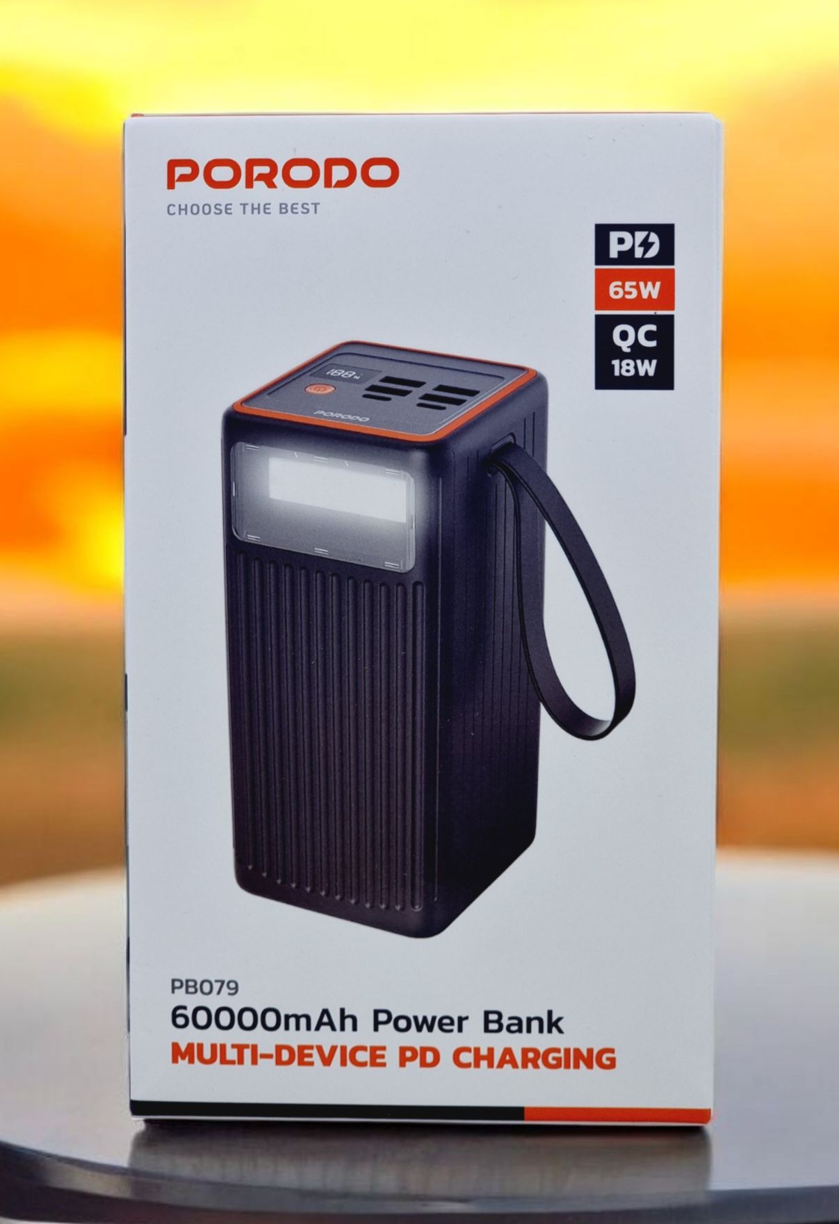 PORODO 60000MAH MULTI DEVICE PD CHARGING POWERBANK BLACK PD-PBFCH079-BK_0