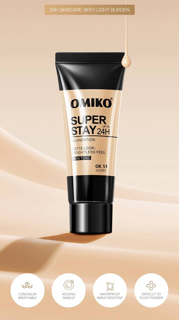 Omiko Super stay 24 h  foundation اوميكو فاونديشن سوبر ستاي 24 ساعة_2