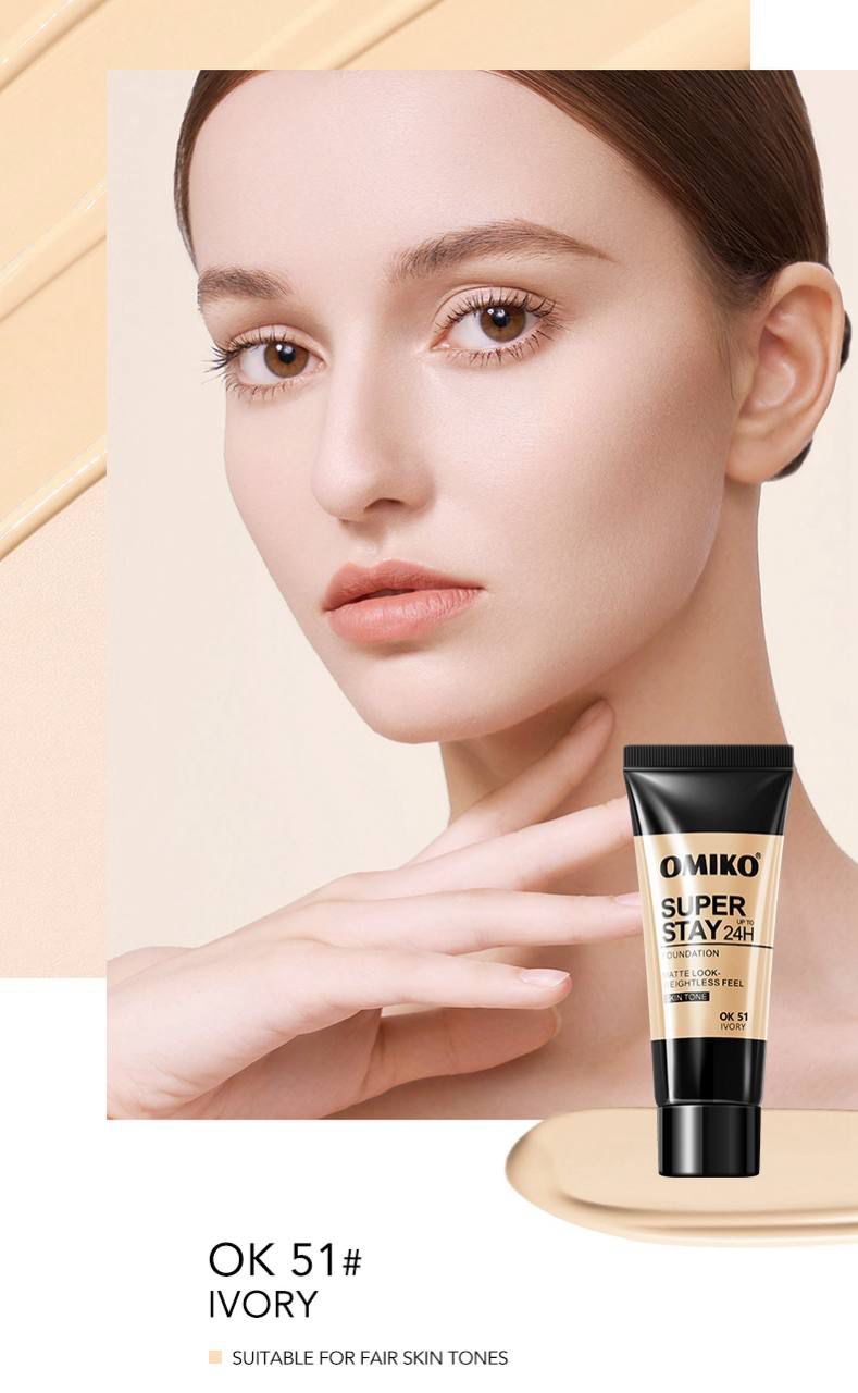 Omiko Super stay 24 h  foundation اوميكو فاونديشن سوبر ستاي 24 ساعة