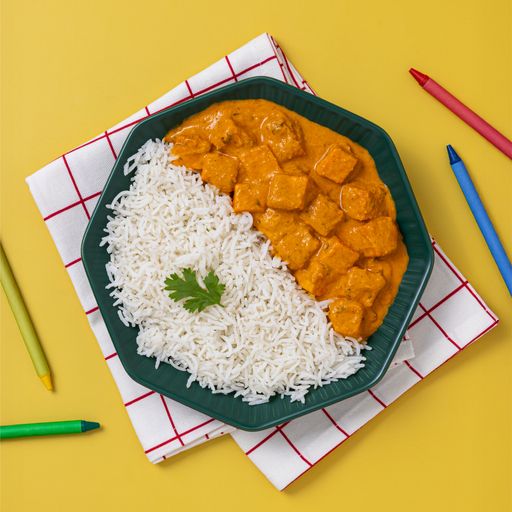 Indian Paneer Rice Bowl (Creamy Cashew Gravy)