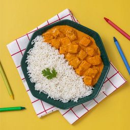 Indian Paneer Rice Bowl (Creamy Cashew Gravy)