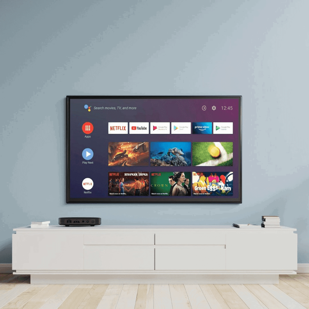PORODO ANROID TV BOX 1080P 2GB RAM 8G ROM BLACK PD-ANTVB-BK_1