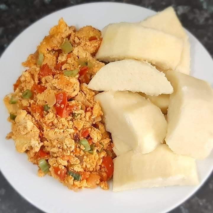 Yam & Egg Sauce