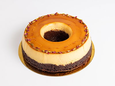 Crème Caramel Chocolate cake