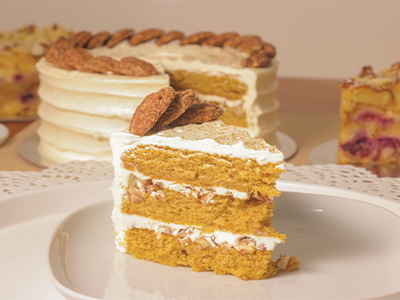Spiced Pumpkin & Pecan Slice